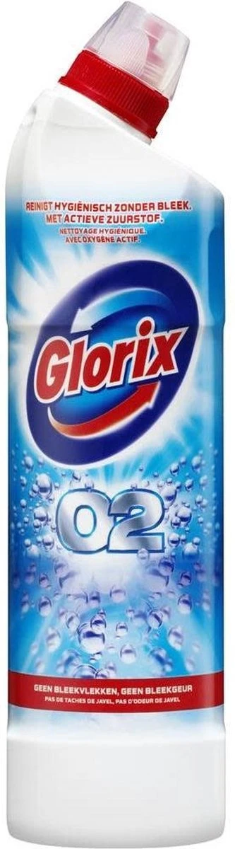 Glorix Bleek O2 - 750 Ml - Toiletreiniger - 3 Stuks - Voordeelverpakking 2 Glorix Bleek O2 - 750 Ml - Toiletreiniger - 3 Stuks - Voordeelverpakking - Afbeelding 2