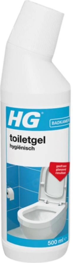 HG Toiletgel Hygiënisch - 500 Ml - Glanzend Resultaat - Krachtige Reiniger En Ontkalker