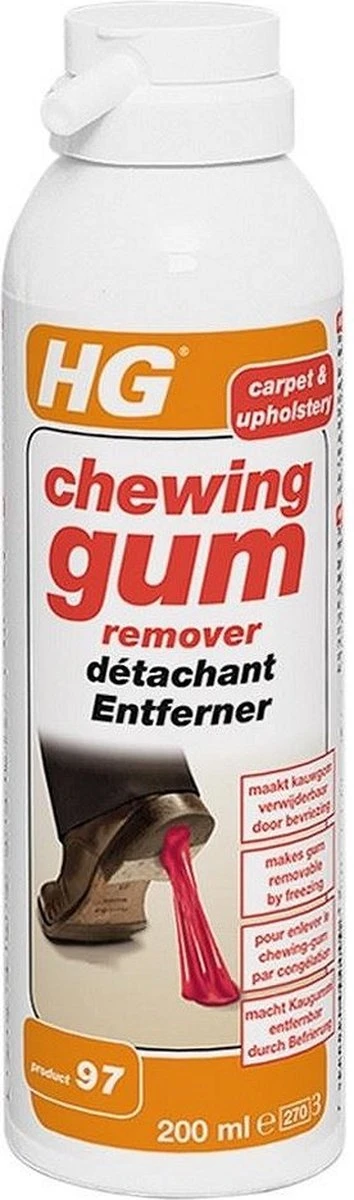 HG Chewing Gum Remover (HG Product 97) - 200ml - Bevriest Kauwgom 5 HG Chewing Gum Remover (HG Product 97) - 200ml - Bevriest Kauwgom - Afbeelding 5