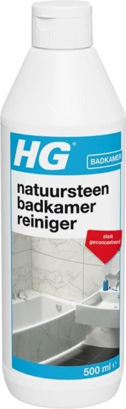 HG Natuursteen Badkamer Reiniger - 500ml - Ook Voor Marmer - Verwijdert Veilig Hardnekkig Vuil -Dagelijkse Benodigdheden Winkel 371x1200 1