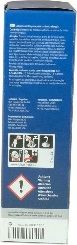 Bosch / Siemens Kookplaat Onderhoudsset - Onderhoudsset Voor Keramische Oppervlakken -Dagelijkse Benodigdheden Winkel 377x1200 3
