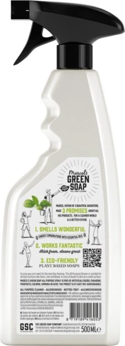 Marcel's Green Soap Allesreiniger Spray Basilicum & Vertivert Gras - 6 X 500 Ml -Dagelijkse Benodigdheden Winkel 436x1200 1