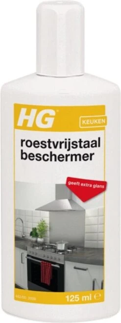 HG Roestvrijstaal Beschermer - 125ml - Snel En Eenvoudig - Laat RVS Weer Glanzen -Dagelijkse Benodigdheden Winkel 450x1200