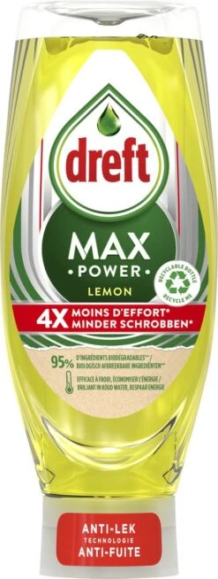 Dreft MaxPower - Lemon - Vloeibaar Afwasmiddel - Voordeelverpakking 8 X 640 Ml -Dagelijkse Benodigdheden Winkel 453x1200 1