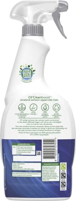 Cif CleanBoost Power & Shine Badkamer Spray - 6 X 750 Ml - Voordeelverpakking -Dagelijkse Benodigdheden Winkel 454x1200 2