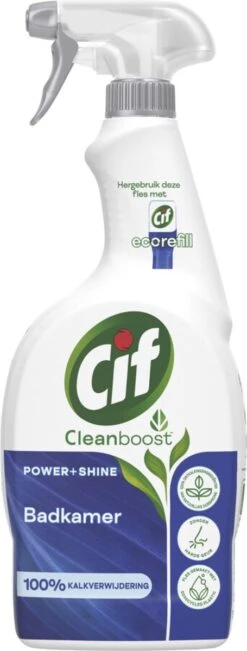Cif CleanBoost Power & Shine Badkamer Spray - 6 X 750 Ml - Voordeelverpakking -Dagelijkse Benodigdheden Winkel 455x1200 1