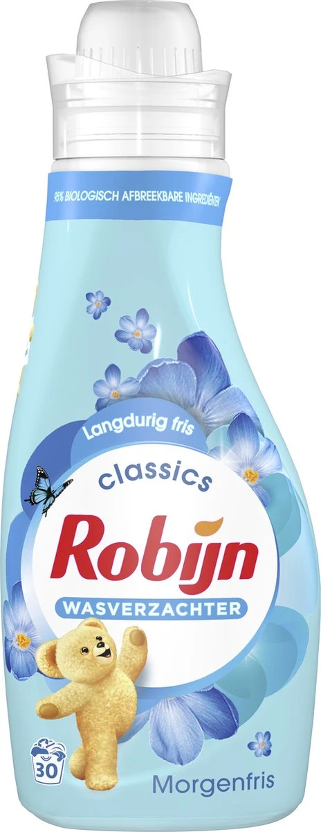 Robijn Classics Morgenfris Wasverzachter - 4 X 30 Wasbeurten - Voordeelverpakking 2 Robijn Classics Morgenfris Wasverzachter - 4 X 30 Wasbeurten - Voordeelverpakking - Afbeelding 2
