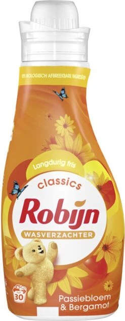 Robijn Classics Passiebloem & Bergamot Wasverzachter - 8 X 30 Wasbeurten - Voordeelverpakking -Dagelijkse Benodigdheden Winkel 469x1200