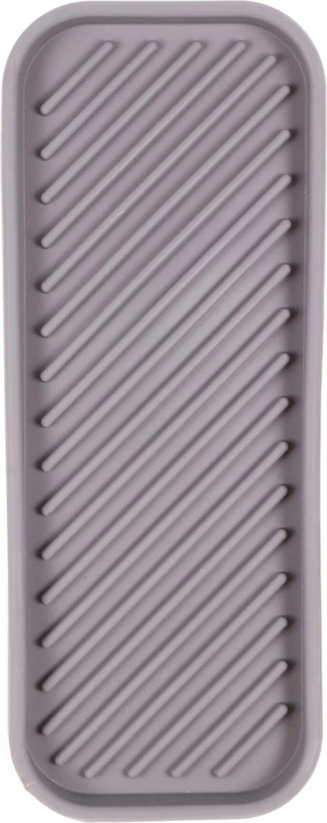 Benson Afdruipmat - Siliconen - 23.5 X 9.5 Cm - Grijs 3 Benson Afdruipmat - Siliconen - 23.5 X 9.5 Cm - Grijs - Afbeelding 3