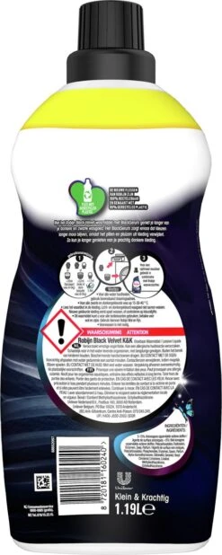 Robijn Klein & Krachtig Wasmiddel Black Velvet 1,19 Liter -Dagelijkse Benodigdheden Winkel 480x1200 3