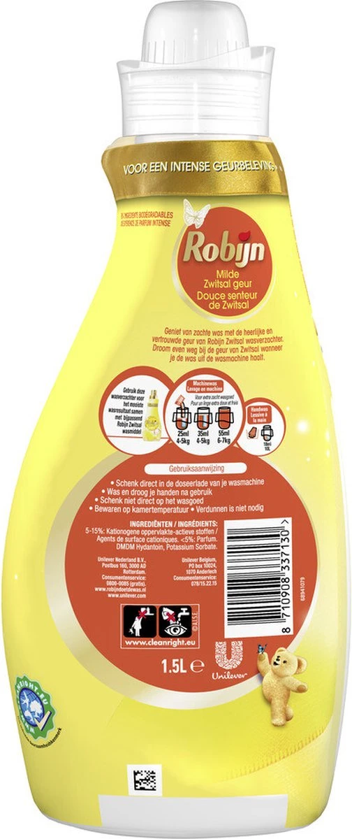 Robijn Collections Zwitsal Wasverzachter - 6 X 60 Wasbeurten - Voordeelverpakking 2 Robijn Collections Zwitsal Wasverzachter - 6 X 60 Wasbeurten - Voordeelverpakking - Afbeelding 2