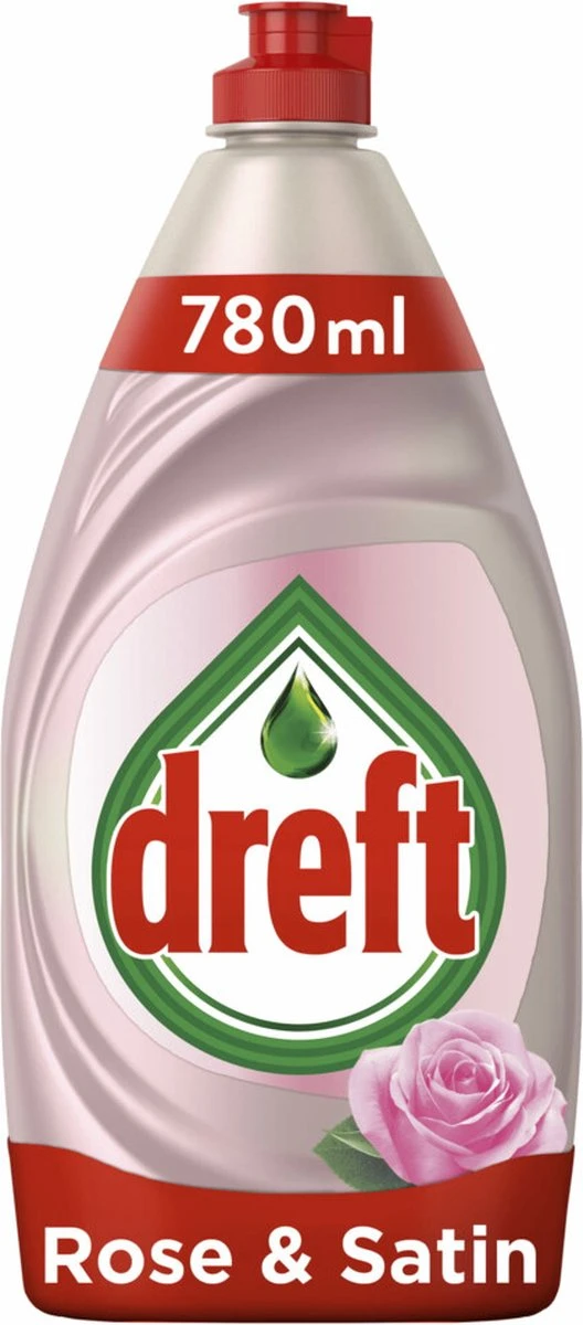 Dreft Clean & Care Rose & Satin Afwasmiddel - 8x780ml - Voordeelverpakking 8 Dreft Clean & Care Rose & Satin Afwasmiddel - 8x780ml - Voordeelverpakking - Afbeelding 8