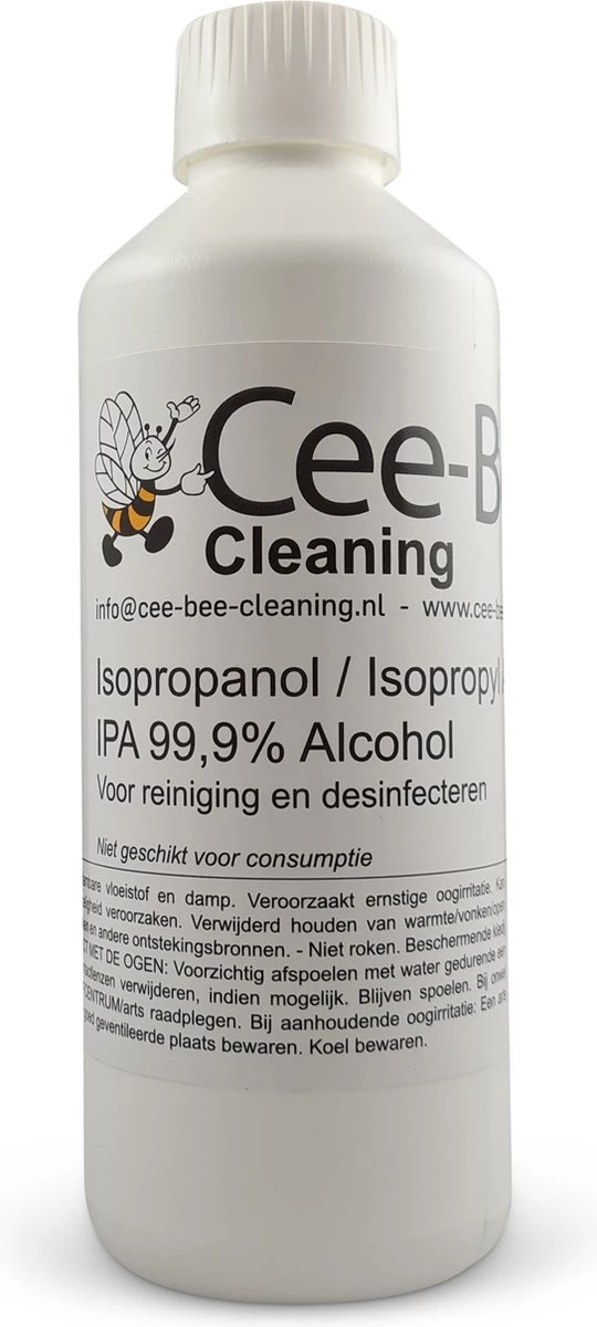 Cee-Bee Isopropanol | Isopropyl | IPA 99.9% Alcohol | 1000 Ml | 3 Flessen á 1 Liter | 3 Liter 3 Cee-Bee Isopropanol | Isopropyl | IPA 99.9% Alcohol | 1000 Ml | 3 Flessen á 1 Liter | 3 Liter - Afbeelding 3