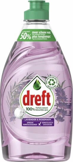Dreft Naturals Lavender & Rosemary Afwasmiddel - Voordeelverpakking 10x450ml -Dagelijkse Benodigdheden Winkel 546x1200
