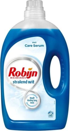 Robijn Wit Vloeibaar Wasmiddel 3L - 60 Wasbeurten - Voordeelverpakking