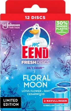 WC-Eend Fresh Discs Floral Moon + Navulling 12 Discs -Dagelijkse Benodigdheden Winkel 767x1200 2