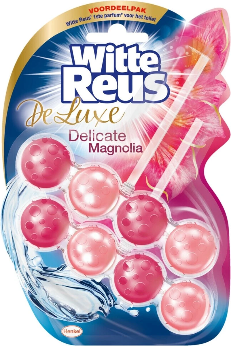 Witte Reus DeLuxe Toiletblok - Delicate Magnolia - WC Blokjes Voordeelverpakking - 20 Stuks 2 Witte Reus DeLuxe Toiletblok - Delicate Magnolia - WC Blokjes Voordeelverpakking - 20 Stuks - Afbeelding 2