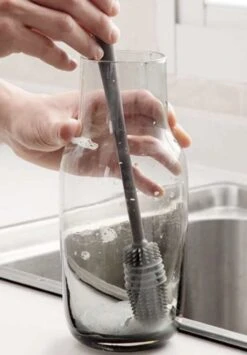 Merkloos Afwasborstel Voor Lange Glazen - Siliconenborstel Lange Glazen - Baby Flessenborstel - Duurzame Afwasborstel - Siliconen Afwasborstel -Dagelijkse Benodigdheden Winkel 834x1200 1