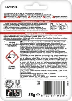 Glorix Power 5 Toiletblokken - Lavendel - 9 Stuks - Voordeelverpakking 14 Glorix Power 5 Toiletblokken - Lavendel - 9 Stuks - Voordeelverpakking -Dagelijkse Benodigdheden Winkel 860x1200