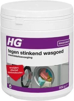 HG Tegen Stinkend Wasgoed Wasmiddeltoevoeging - 500gr - Verwijdert Stankmoleculen - Voor 16 Wasbeurten -Dagelijkse Benodigdheden Winkel 877x1200