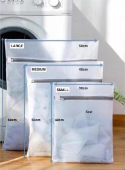 Merkloos Laundry Bag | Waszak | Set Van 4 Waszakken Met Rits | Transparant | Wasnet | Waszakjes | Vakantie Als Kledingsorteerder | Groot Formaat | Laken/schoenen/bh/ondergoed/kleding -Dagelijkse Benodigdheden Winkel 886x1200