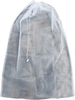 Orange85 Waszak - Groot - XL - 60 X 90 CM - Wit - Treksysteem - Trekbandsluiting - Polyester - Wasnet - Laundry Bag - Voor Kleding -Dagelijkse Benodigdheden Winkel 898x1200