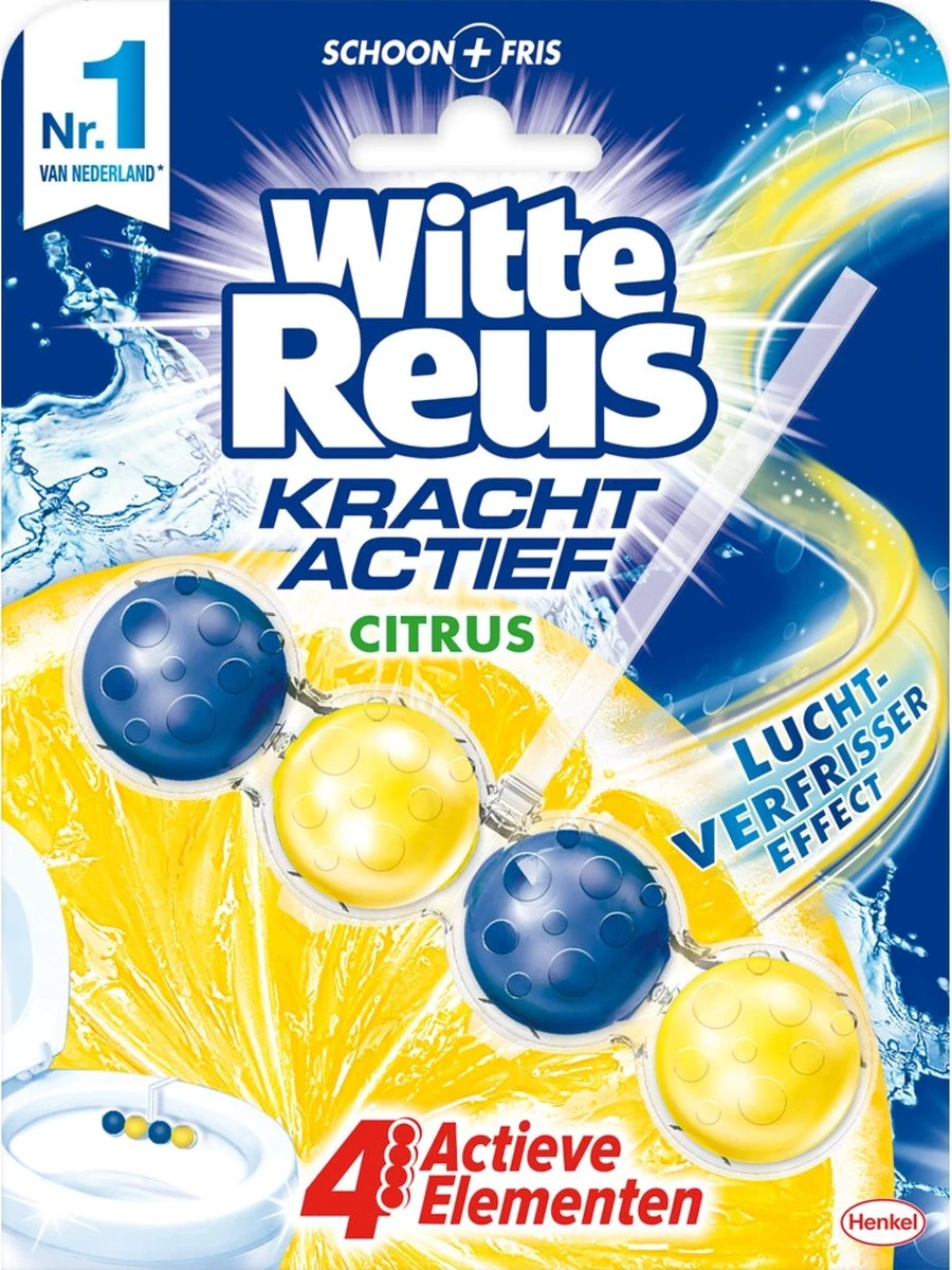 Witte Reus Kracht Actief Toiletblok - Citrus - WC Blokjes Voordeelverpakking - 10 Stuks 16 Witte Reus Kracht Actief Toiletblok - Citrus - WC Blokjes Voordeelverpakking - 10 Stuks - Afbeelding 16