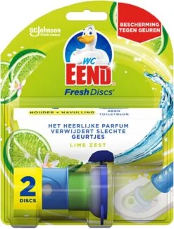 WC Eend Houder Fresh Discs Lime Zest + 3 X 6 Discs Navulling -Dagelijkse Benodigdheden Winkel 913x1200 6