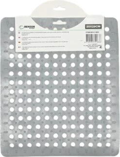 Merkloos Gootsteenmat PVC Vierkant Grijs 28 Cm -Dagelijkse Benodigdheden Winkel 916x1200 1