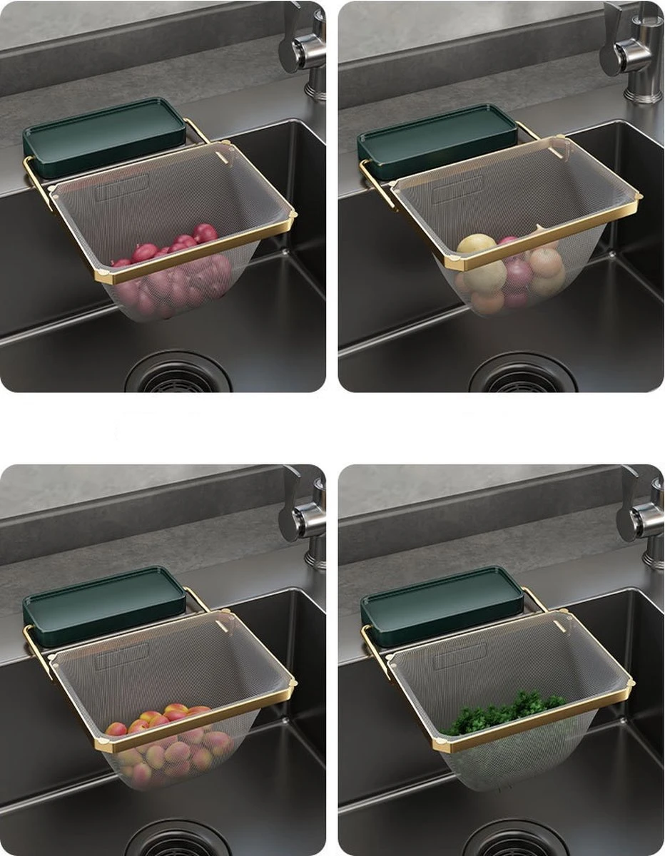 Merkloos Gootsteen Organizer - Gootsteen Afval Netje - Gootsteenontstopper -Gootsteen Zeef Netto- Sink Filter Rack Anti-Blokkeren Wegwerp-Fijne Mesh Filter Aanrecht Zeef Mesh Tas Voor Keuken- Spoelbak - Incl. 50 Netjes 2 Merkloos Gootsteen Organizer - Gootsteen Afval Netje - Gootsteenontstopper -Gootsteen Zeef Netto- Sink Filter Rack Anti-Blokkeren Wegwerp-Fijne Mesh Filter Aanrecht Zeef Mesh Tas Voor Keuken- Spoelbak - Incl. 50 Netjes - Afbeelding 2