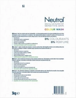 Neutral Waspoeder Kleur - Dermatologisch Getest, Parfumvrij En Hypoallergeen - 4 X 45 Wasbeurten 17 Neutral Waspoeder Kleur - Dermatologisch Getest, Parfumvrij En Hypoallergeen - 4 X 45 Wasbeurten -Dagelijkse Benodigdheden Winkel 937x1200