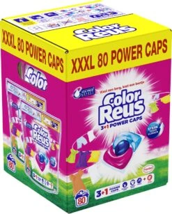 Color Reus Power Caps Wascapsules – Wasmiddel Capsules – Voordeelverpakking – 2x40 Wasbeurten -Dagelijkse Benodigdheden Winkel 966x1200
