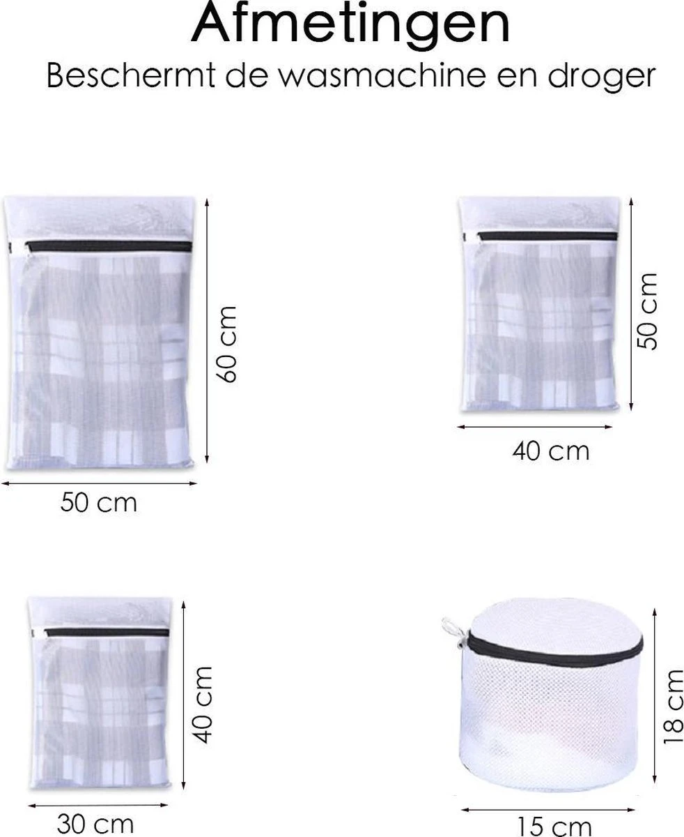 Merkloos Waszakken - Wasnetten - Bescherm Je Wasgoed En Wasmachine - Packing Cubes - Travel Organizer - 7 Stuks 5 Merkloos Waszakken - Wasnetten - Bescherm Je Wasgoed En Wasmachine - Packing Cubes - Travel Organizer - 7 Stuks - Afbeelding 5
